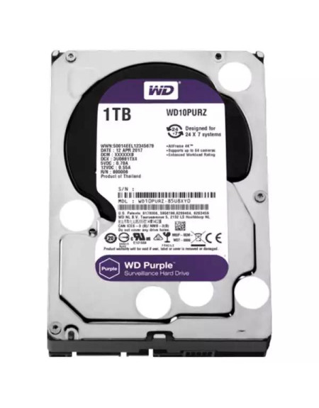 Hard disk 1TB SATA3 Western Digital Caviar 64MB WD10PURZ Purple  - 1