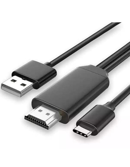 Kabl TIP C na HDMI + USB 2.0, 2m (povezuje TV + mob) 2m Linkom  - 1