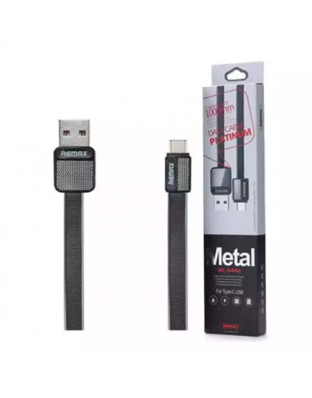 Kabl USB Platinum RC-044ar Tip C crni 2,4A 1m , Remax  - 1