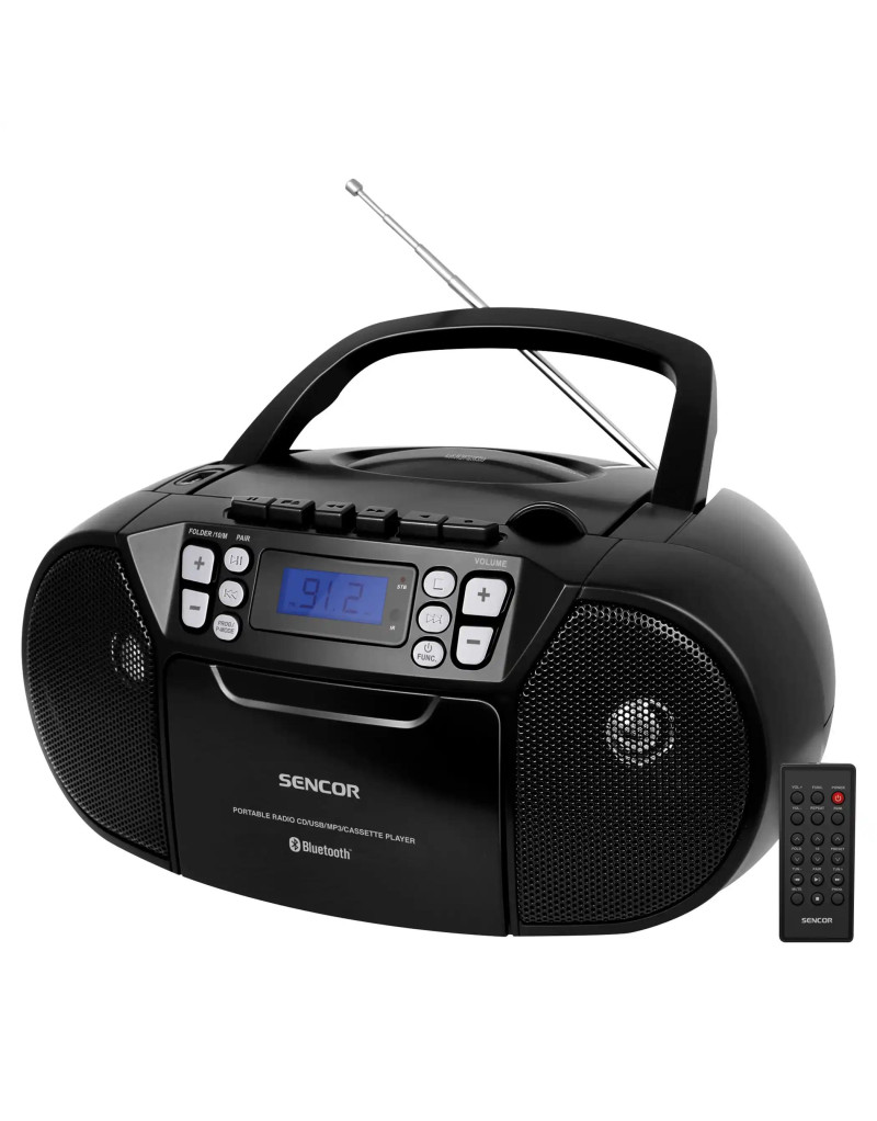 Radio CD Player Sencor SPT 3907 B CD/ BT/ MP3/USB/AUX 3,5mm  - 1