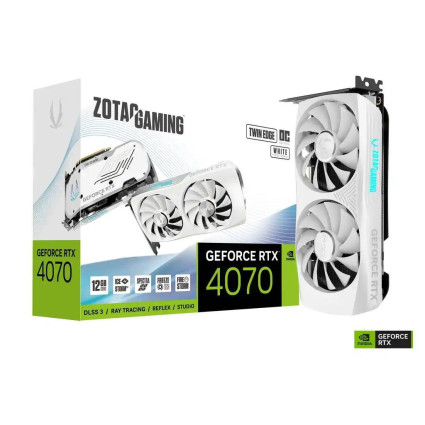 Grafička karta Zotac GAMING GeForce RTX 4070 Twin Edge OC White Edition 12GB...  - 1