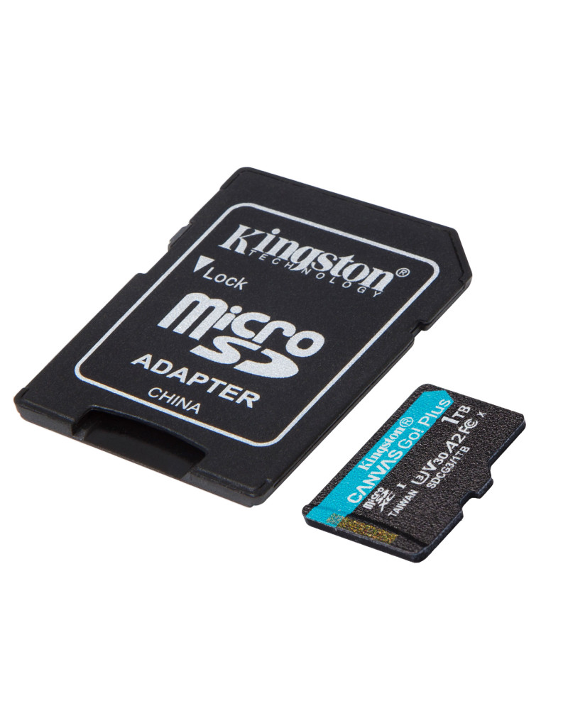 Memorijska kartica U3 V30 microSDXC 1TB Canvas Go Plus 170R A2 + adapter SDCG3/1TB KINGSTON - 1