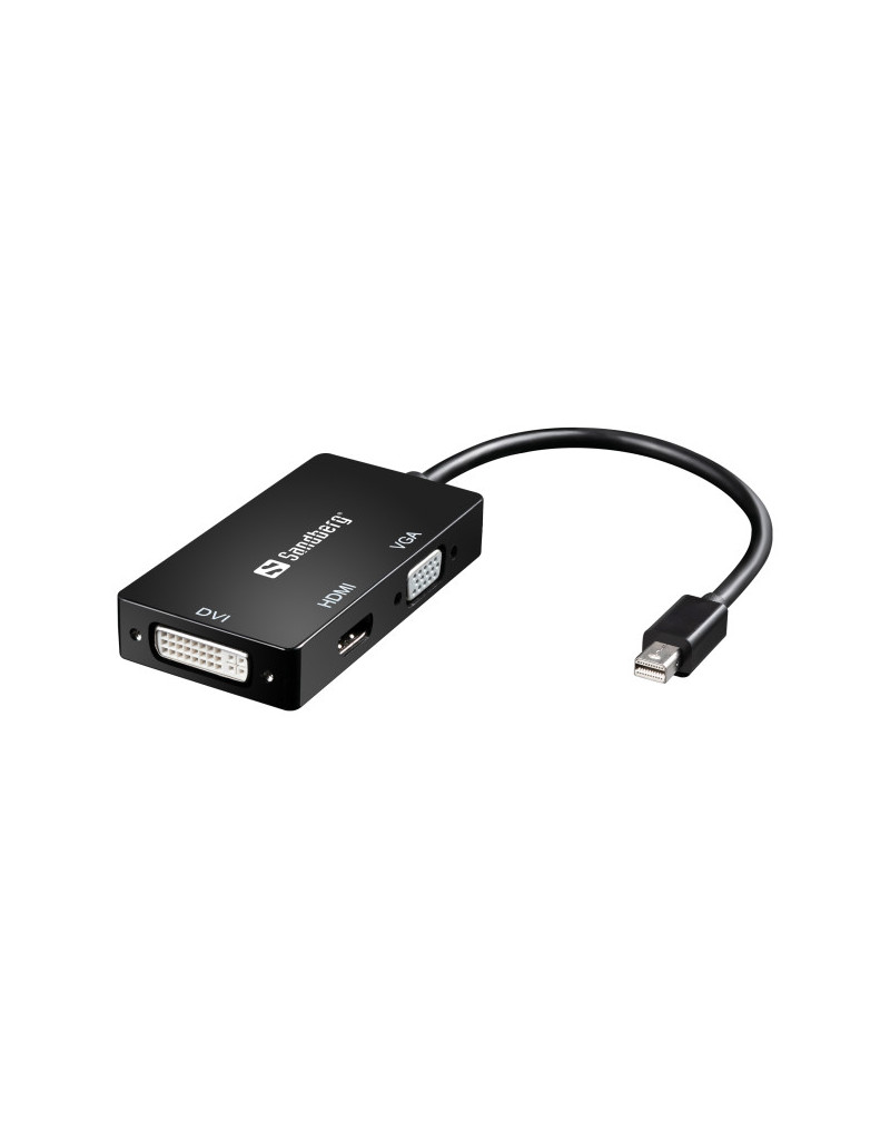 Adapter Sandberg Mini DisplayPort - HDMI/DVI/VGA 509-12  - 1