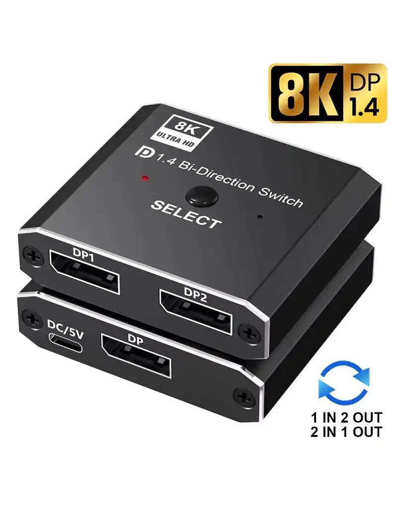 Displayport V1-4 Switch 2/1 KT-DP201 Kettz  - 1