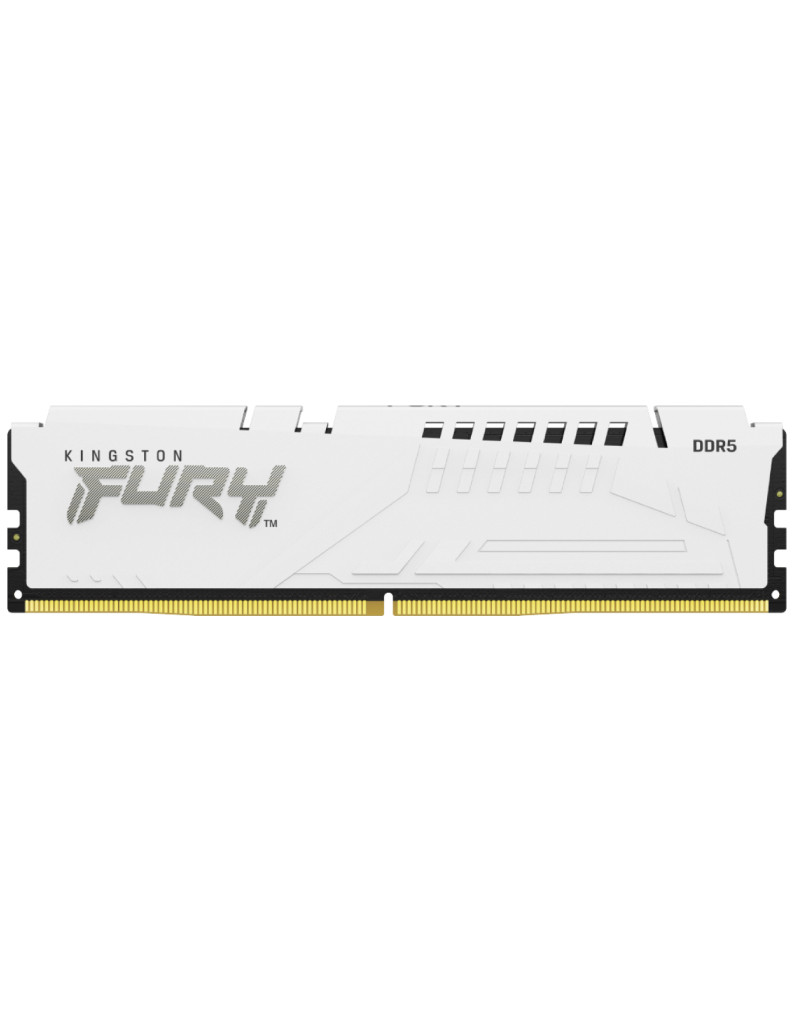 DIMM DDR5 16GB 6400MT/s KF564C32BWE-16 FURY Beast White XMP KINGSTON - 1