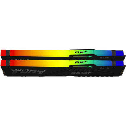 DIMM DDR5 32GB 6800MT/s KF568C34BBAK2-32 FURY Beast Black RGB XMP KINGSTON - 1