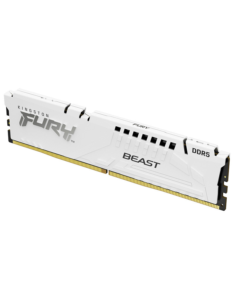 DIMM DDR5 32GB 6400MT/s KF564C32BWE-32 FURY Beast White EXPO KINGSTON - 1