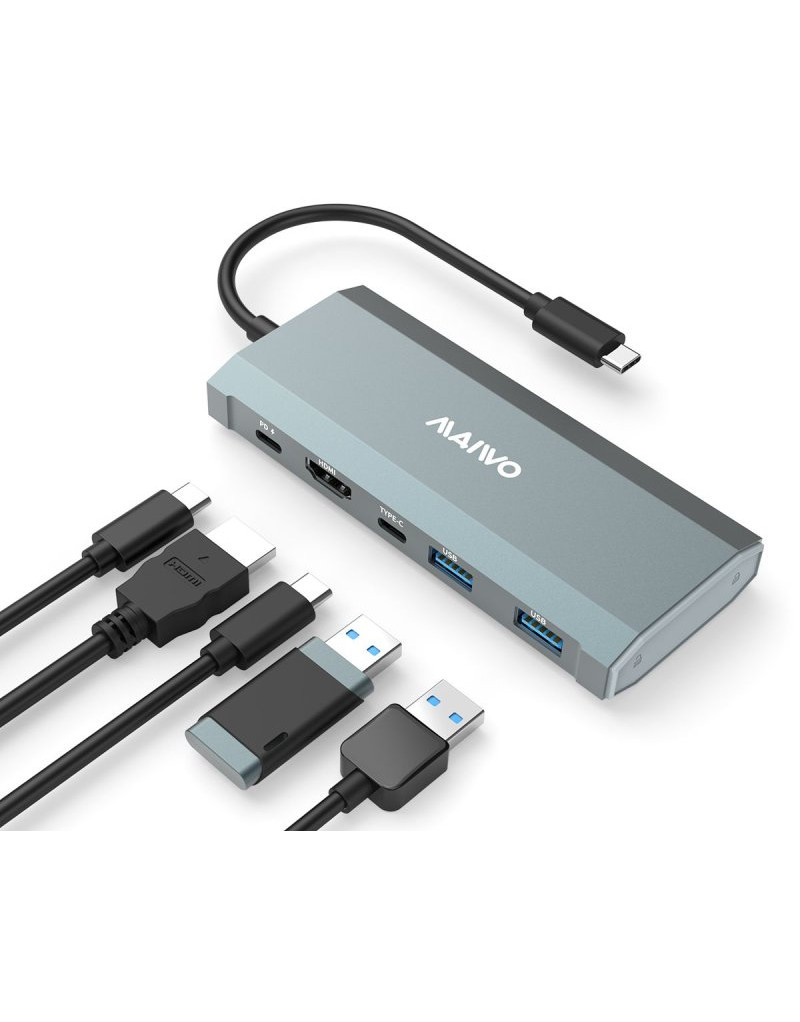 USB 3.2 Gen2 x 1 Tip-C 6 u 1 SATA &PCIe NvMe M.2 Kućište sa HDMI/PD/USB , KH1001 MAIWO - 1