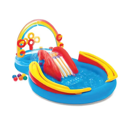 Bazen Intex dečiji Rainbow Ring Play Center 2-97x1-93x1-35m  - 1