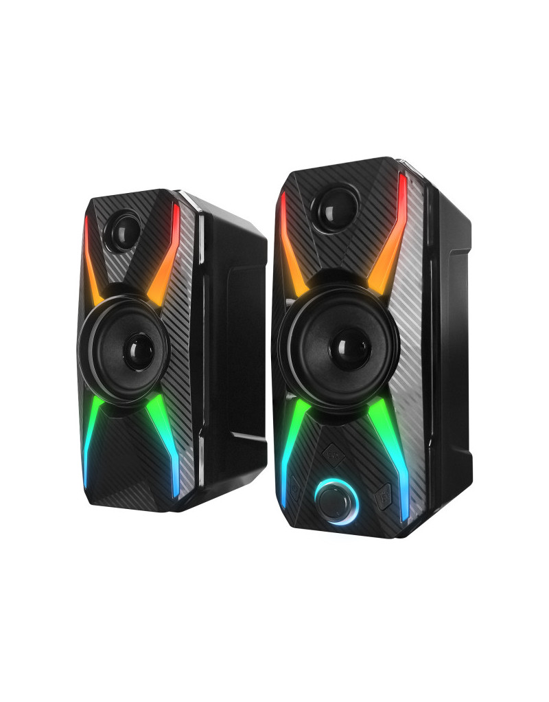 Zvučnici 2.0 Rampage RMS-X5 3Wx2 USB RGB - 1 Zvučnici 2.0 Rampage RMS-X5 3Wx2 USB RGB - 1