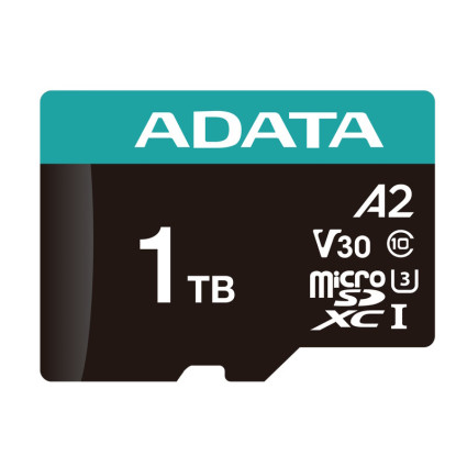 Memorijska kartica UHS-I U3 MicroSDXC 1TB V30S + adapter AUSDX1TUI3V30SA2-RA1 A-DATA - 1
