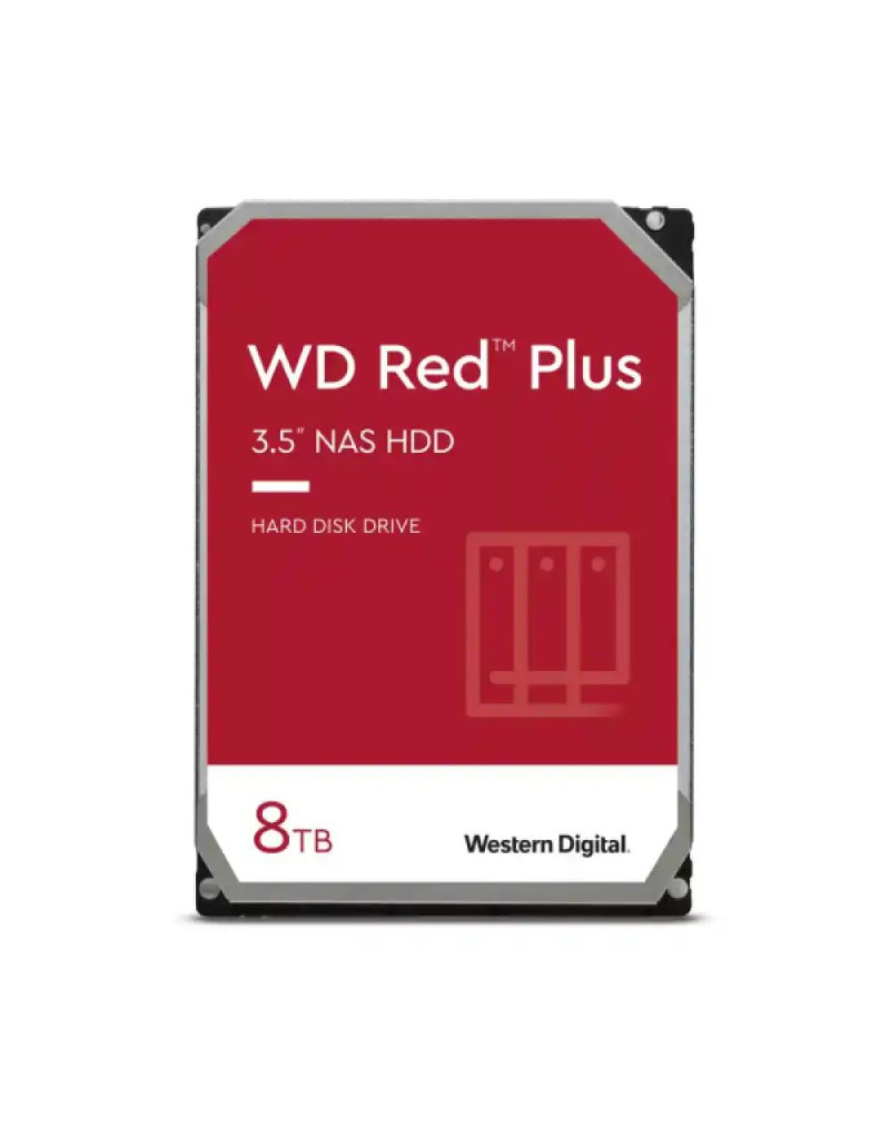 Hard disk 8TB Western Digital 256MB WD80EFPX Red Plus  - 1