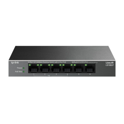 LAN Switch TP-LINK LS106LP 6port 10/100/1000Mbps/4-PoE metalno kućište  - 1