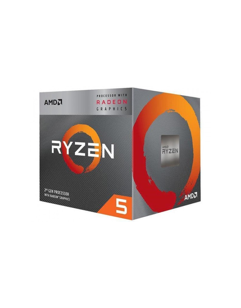 CPU AM4 AMD Ryzen 5 3400G, 4C/8T, 3.70-4.20GHz YD3400C5FHBOX  - 1