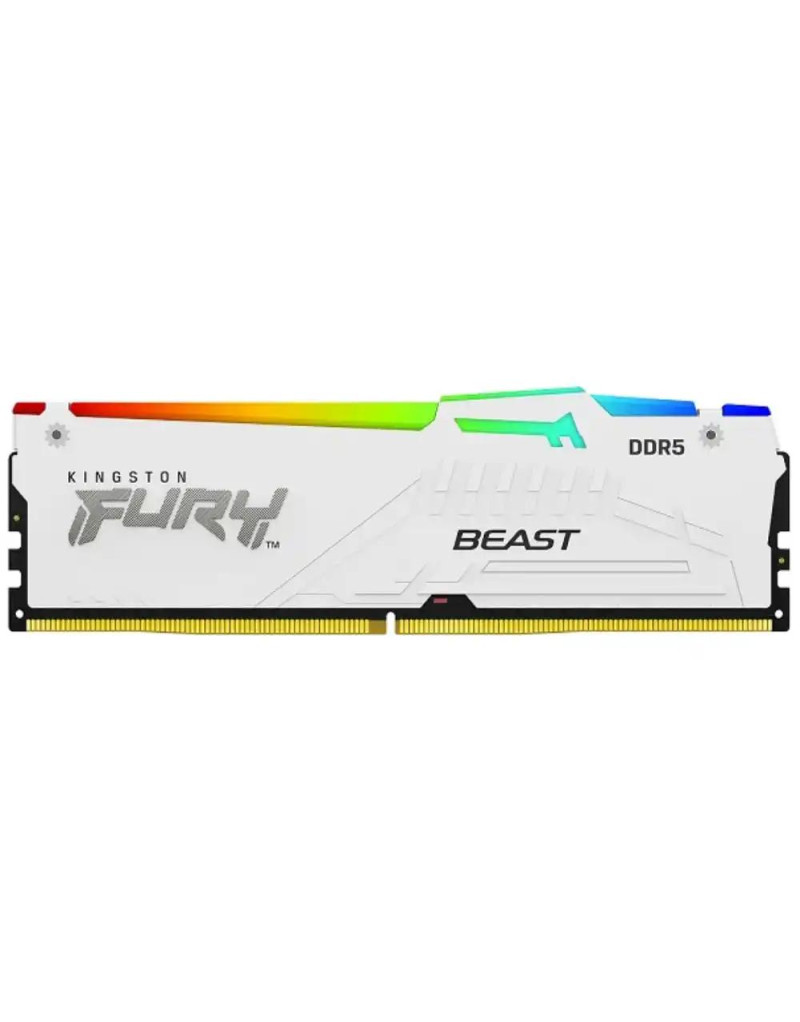 Memorija DDR5 64GB-2x32GB- 6000MHz Kingston Fury Beast KF560C36BWEAK2-64 White--- - 1 Memorija DDR5 64GB-2x32GB- 6000MHz Kingston Fury Beast KF560C36BWEAK2-64 White--- - 1