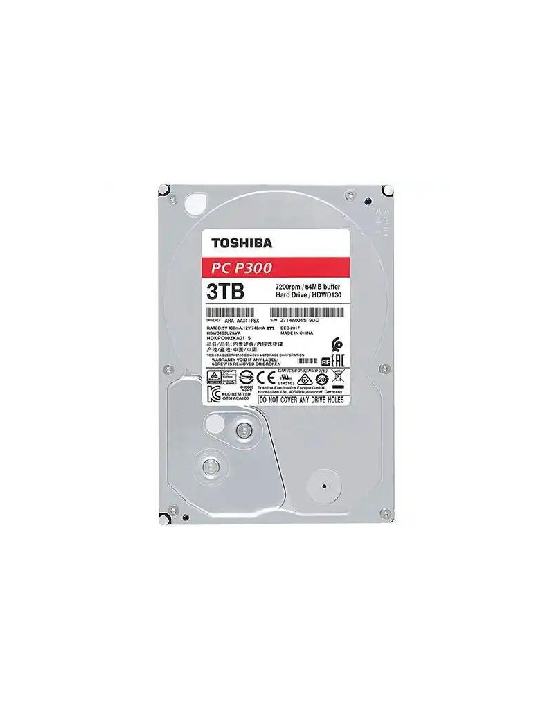 Hard disk 3TB SATA3 Toshiba 128MB HDWD130UZSVA P300  - 1