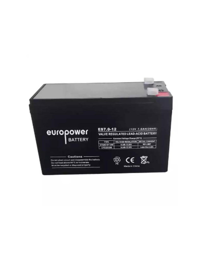 Baterija za UPS EuroPower ES12-7 12V 7Ah - 1 Baterija za UPS EuroPower ES12-7 12V 7Ah - 1