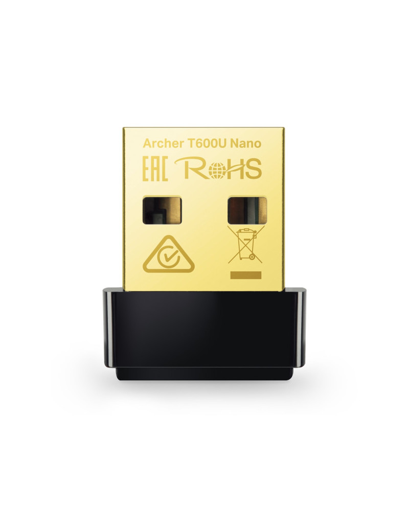 LAN MK TP-LINK ARCHER T600U NANO AC600Mb/s USB - 1 LAN MK TP-LINK ARCHER T600U NANO AC600Mb/s USB - 1