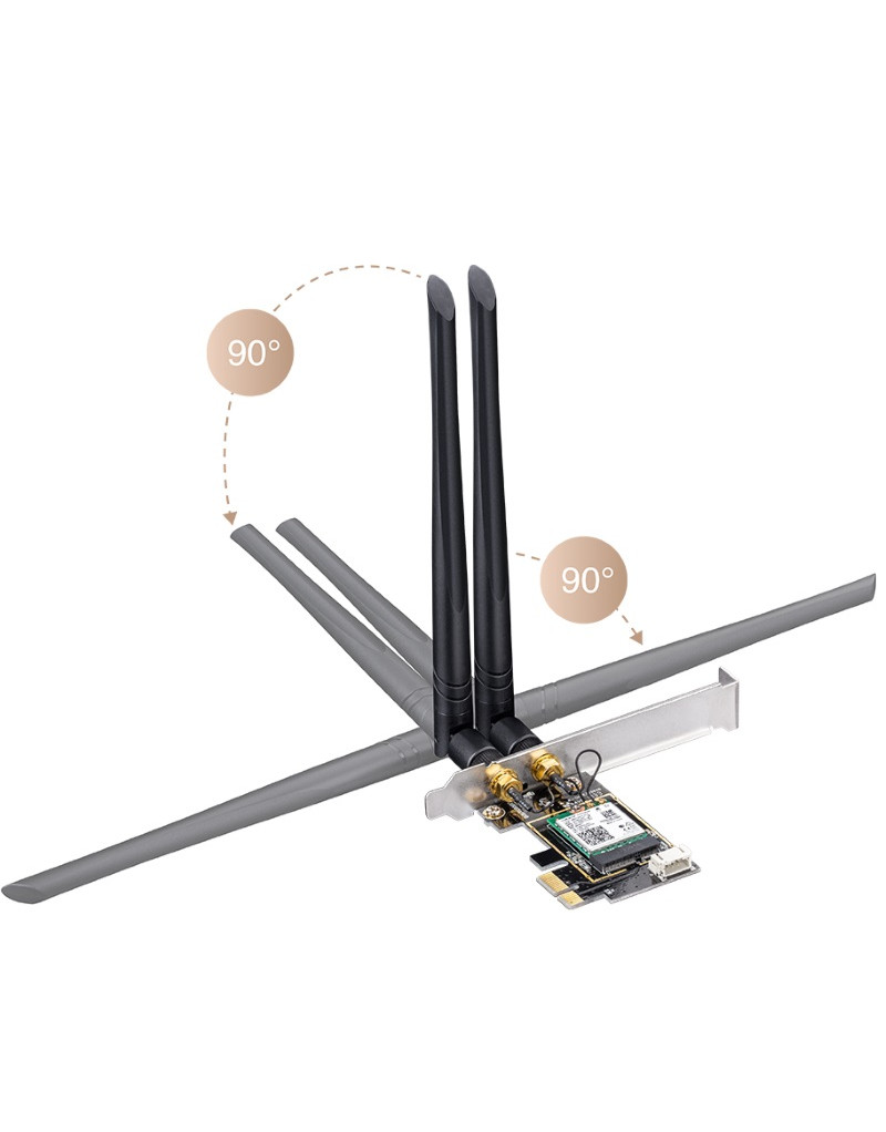 WE3000 wireless dual band PCI Express mrežna karta CUDY - 1