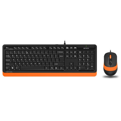 F1010 FSTYLER USB US narandžasta tastatura + USB narandžasti miš A4 TECH - 1