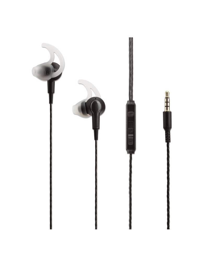 Slušalice sa mikrofonom Manhattan 179607, black - 1 Slušalice sa mikrofonom Manhattan 179607, black - 1
