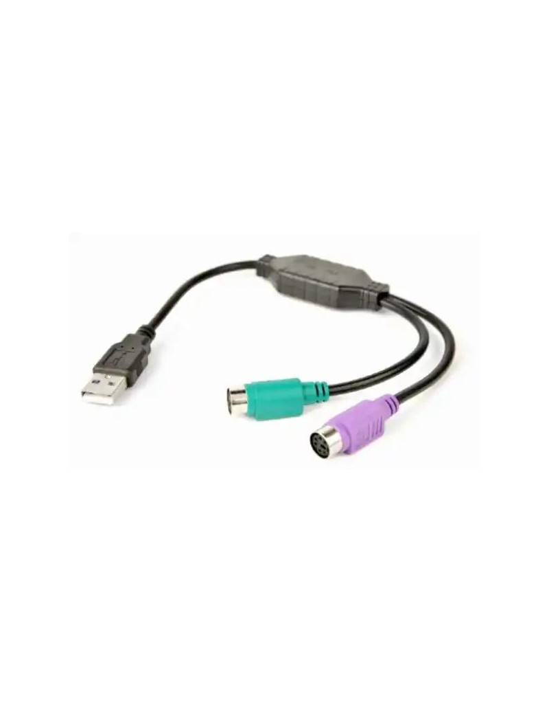 Adapter USB - 2 PS/2 CablExpert UAPS12-BK 30cm  - 1