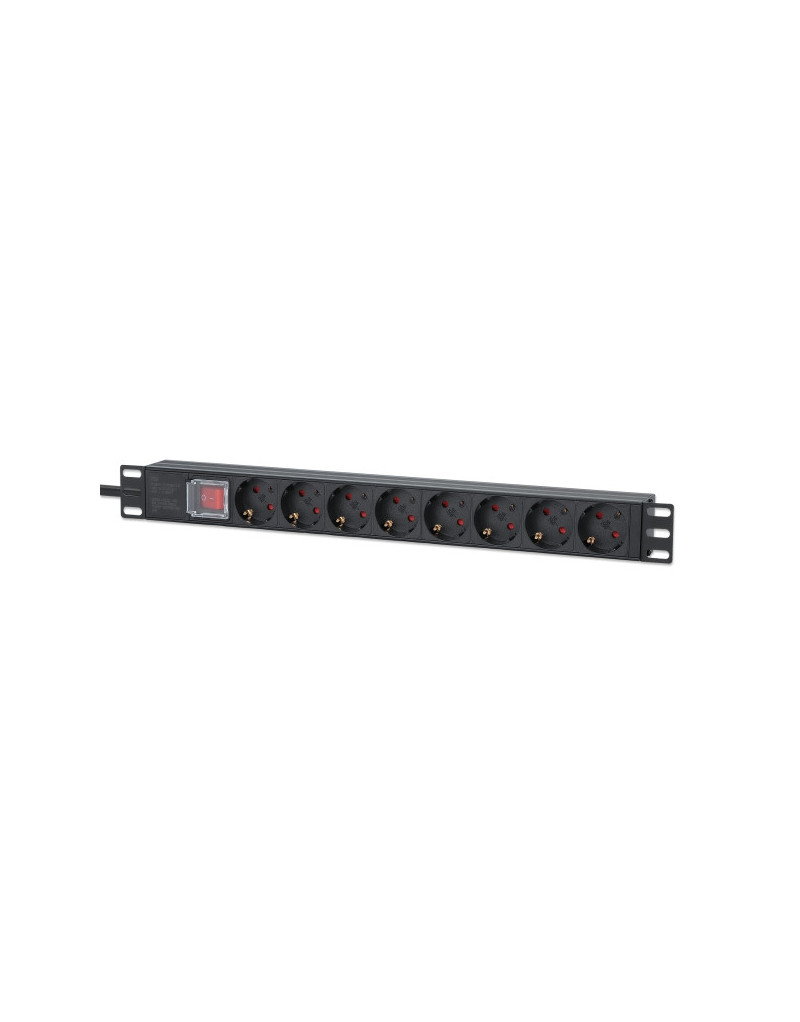 PDU kabl Intellinet 715126 19"/1U sa 8 utilnica/prekidač/2m  - 1