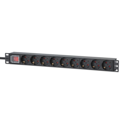 PDU kabl Intellinet 715133 19"/1U sa 9 utilnica/prekidač/2m  - 1