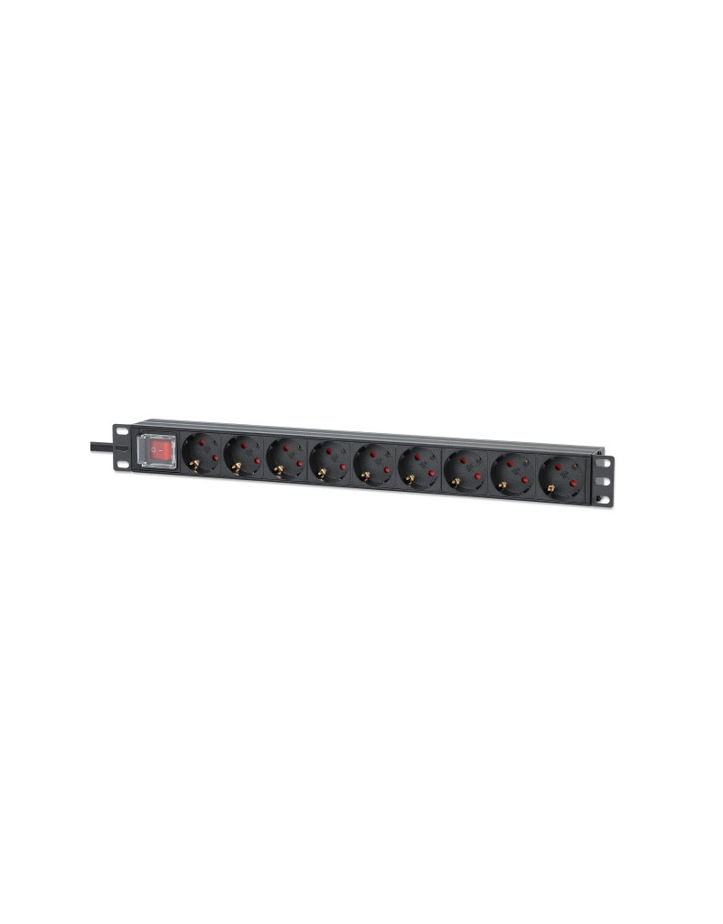 PDU kabl Intellinet 715133 19"/1U sa 9 utilnica/prekidač/2m  - 1