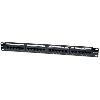 Patch panel Manhattan 513555 19"/1U Cat5e/24 port  - 1