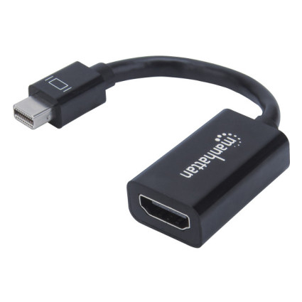 Adapter Manhattan 151528 Mini DisplayPort/M - HDMI 1080p Crni  - 1