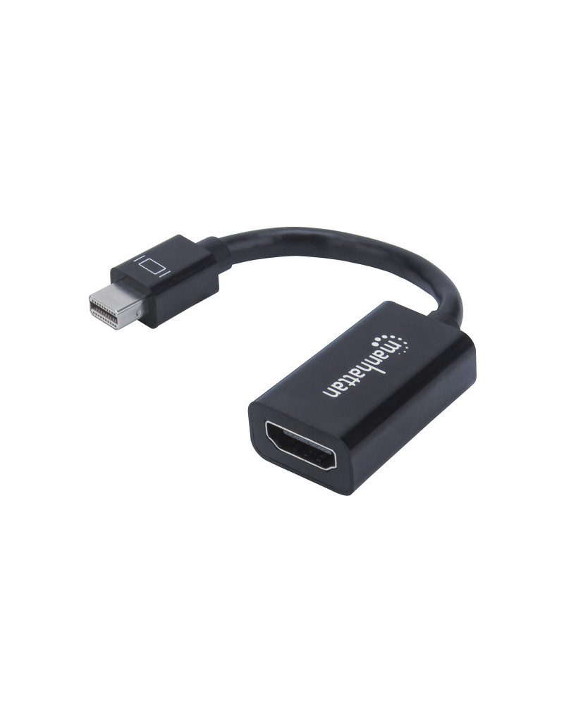 Adapter Manhattan 151528 Mini DisplayPort/M - HDMI 1080p Crni  - 1