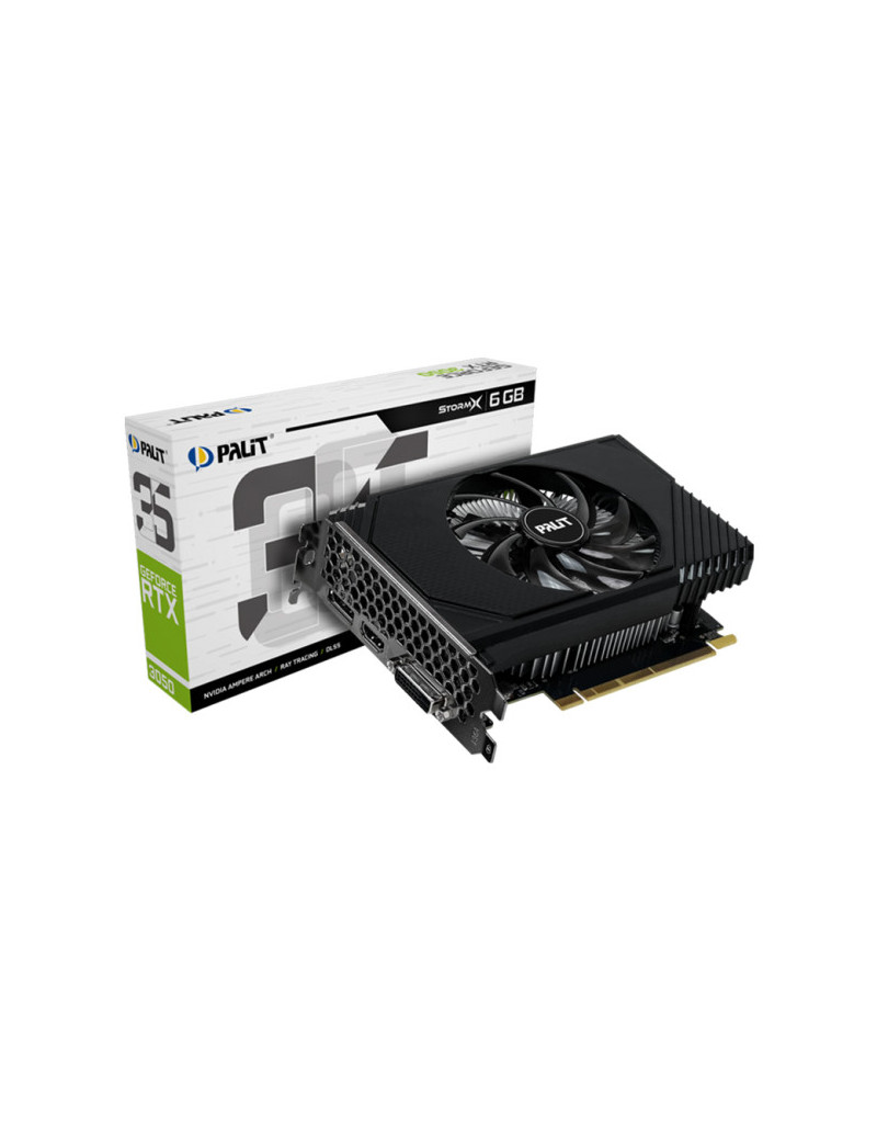 SVGA Palit GeForce RTX3050 StormX 6GB GDDR6, NE63050018JE-1070F  - 1