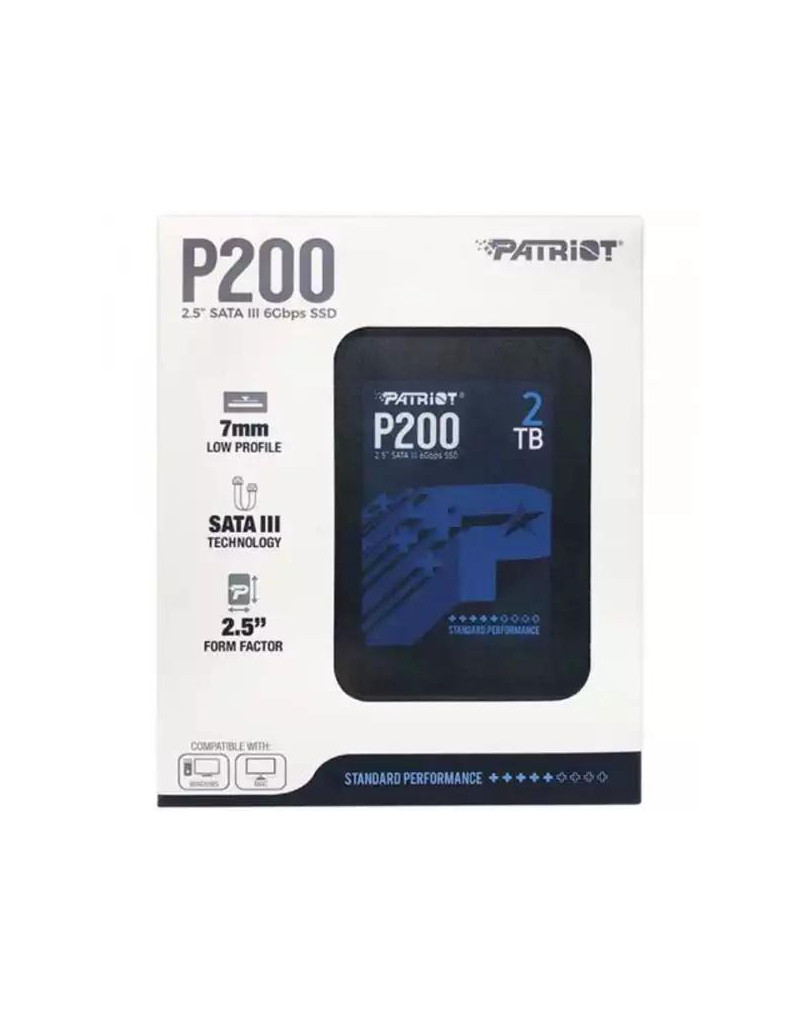 SSD 2-5 SATA3 2TB Patriot P210 520MBS/430MBS P210S2TB25  - 1
