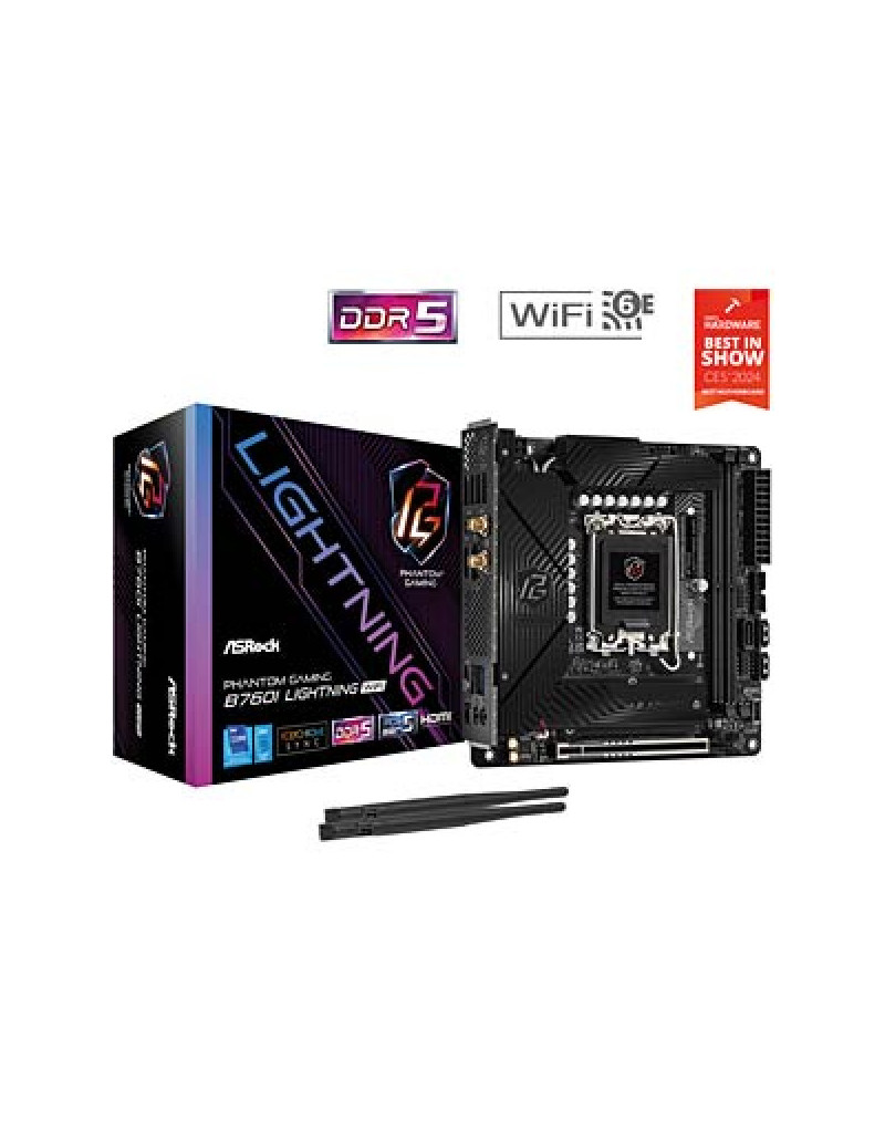 MB s1700 ASRock B760I Lightning WiFi D5 - 1 MB s1700 ASRock B760I Lightning WiFi D5 - 1