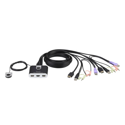 KVM Switch Aten CS692 2-Port USB/3xHDMI/6xUSB/3xAudio  - 1