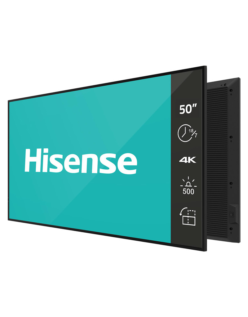 50 inča 50GM50D 4K UHD 500 nita Digital Signage Display - 18/7 Operation HISENSE - 1