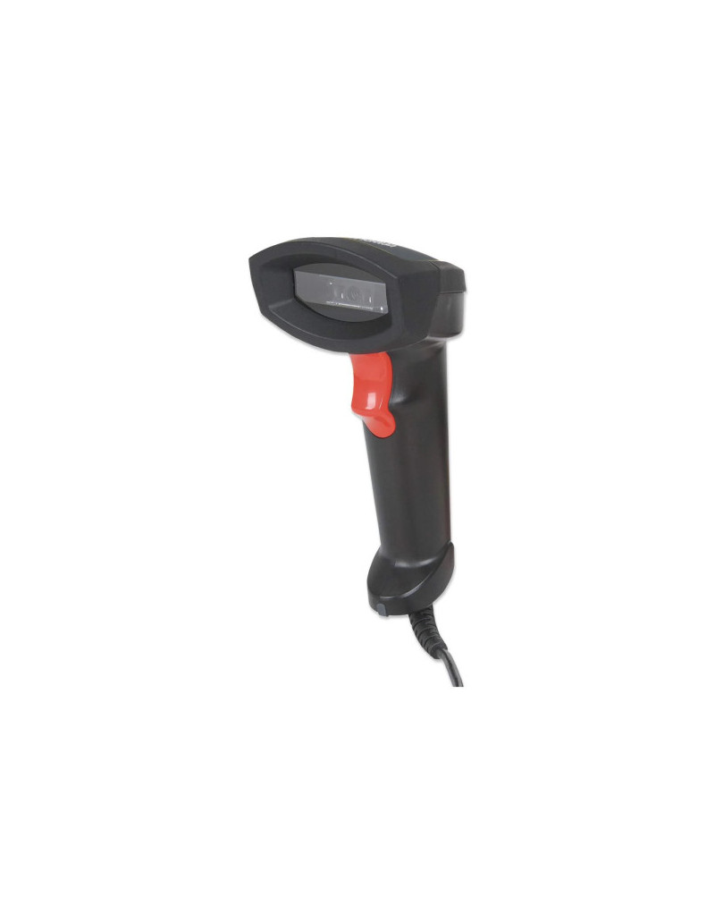 Barcode čitač Manhattan USB 1D CCD crni ručni skener Rugged IP54 178433  - 1