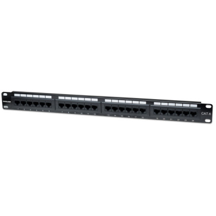 Patch panel Manhattan 520959 19"/1U Cat6/24 port  - 1