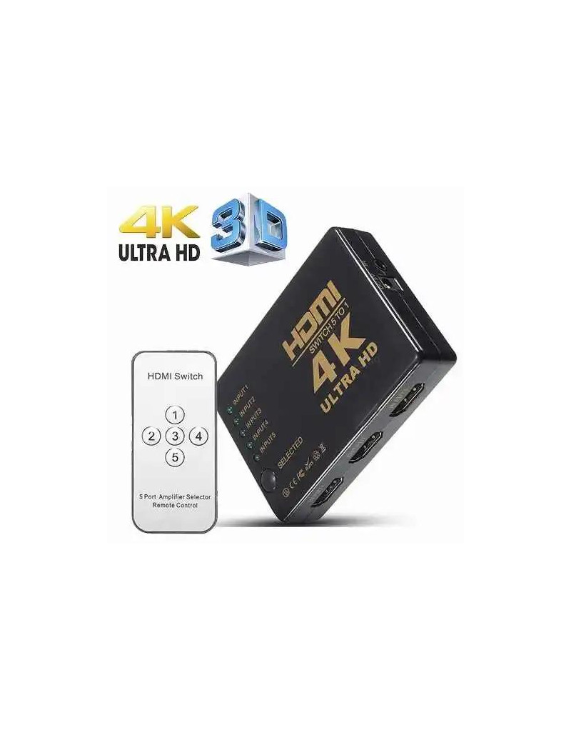 HDMI switch 5u1 HDS-006 4K Velteh sa daljinskim - 1 HDMI switch 5u1 HDS-006 4K Velteh sa daljinskim - 1