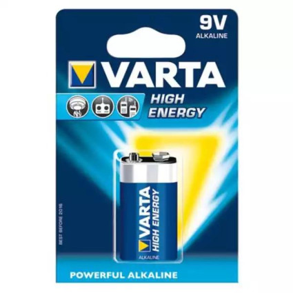 Baterija Varta 6LR61 High Energy 9V, nepunjiva  - 1