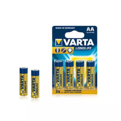 Baterija Varta LR6 Longlife AA, nepunjiva 1/4  - 1