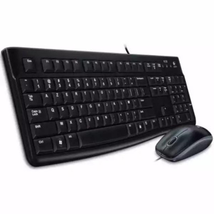 Tastatura + miš Logitech Deluxe MK120 YU, crna  - 1