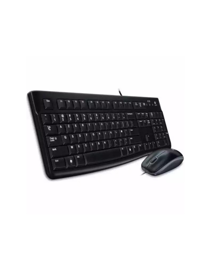 Tastatura + miš Logitech Deluxe MK120 YU, crna  - 1