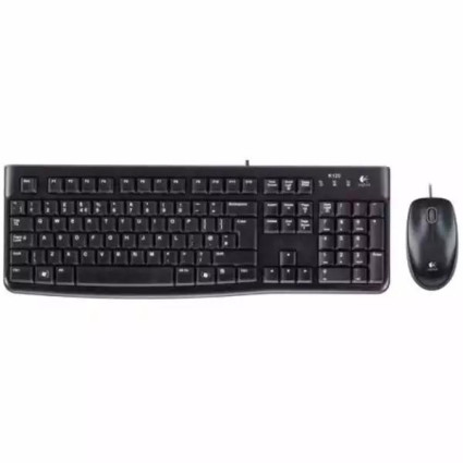 Tastatura + miš Logitech Deluxe MK120 US, crna  - 1