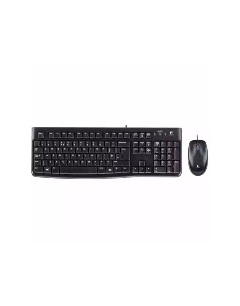 Tastatura + miš Logitech Deluxe MK120 US, crna  - 1