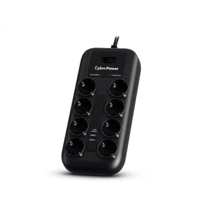 Produžni kabl sa prenaponskom zaštitom CyberPower P0820SUF0-DE 8xŠuko/2xUSB/1,8m