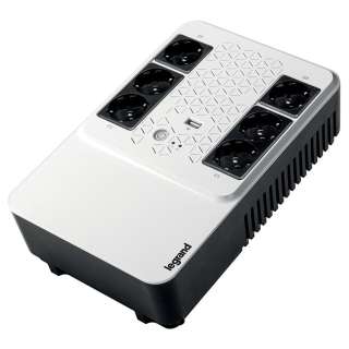 UPS Legrand Keor Multiplug 600VA/360W, Single phase, Line Interactive Technology- VI, Simulated SineWave,Cold Start Function,USB charger - Type A female/5 V, Outlet-6xGerman Standard, Quantity of internal batteries - 1pc 12V 7.2Ah, Internal AVR.