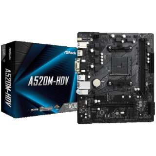 MB AM4 ASRock A520M-HDV 90-MXBE50-A0UAYZÂ Â Â