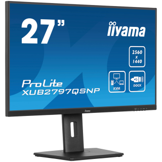 IIYAMA Prolite XUB2797QSNP-B1 Business Monitor - 68.5 cm (27''), WQHD (2560x1440), IPS LED, 100Hz, 300 cd/m², matte / black